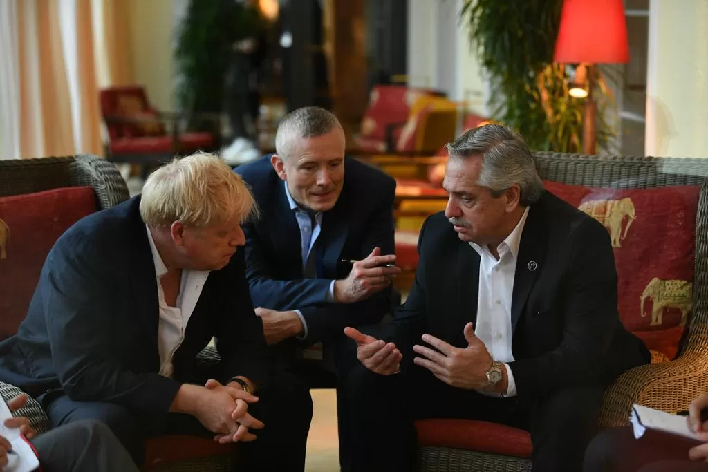 Alberto Fernández tuvo un encuentro con Boris Johnson por Malvinas