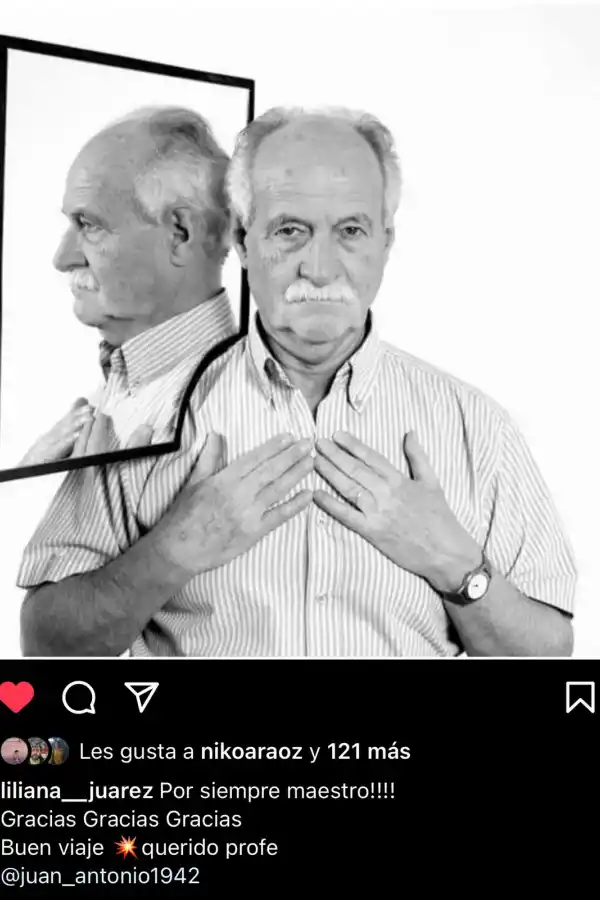 El saludo de Liliana Juárez.