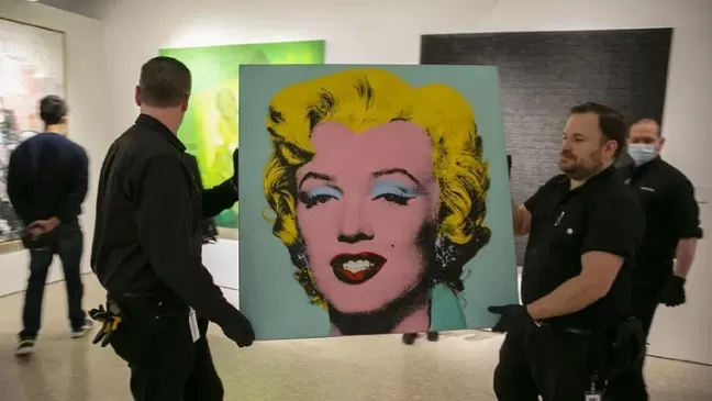 MARILYN MONROE. LA obra de Andy Warhol fue subastada a casi 200 millones de dólares este año. 