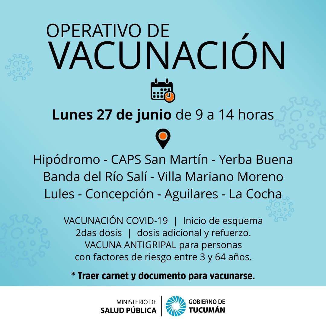 Día del Trabajador Estatal: Cuáles son los nodos de vacunación que estarán abiertos