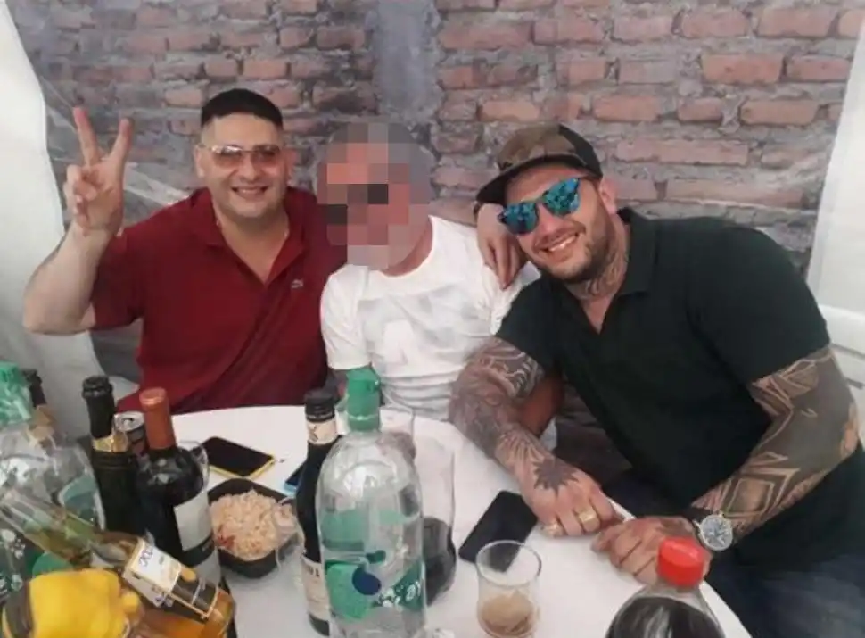 PRUEBA. Pinna aparece en una reunión con Walter “Kuky” Caro. 
