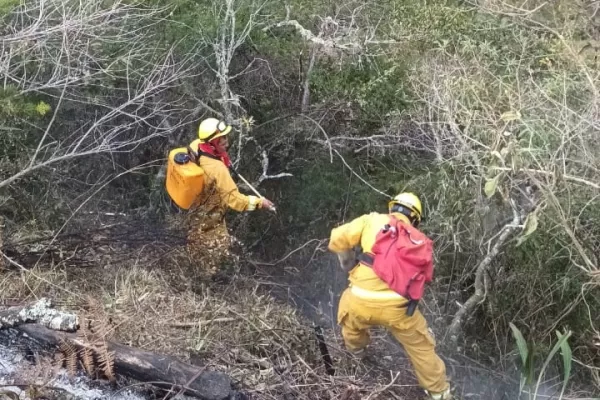 Un incendio forestal cerca de Machu Picchu
