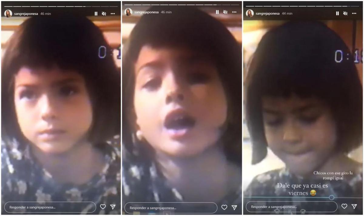 La “China” Suárez compartió un video inédito de su infancia cantando un tema de “Chiquititas”