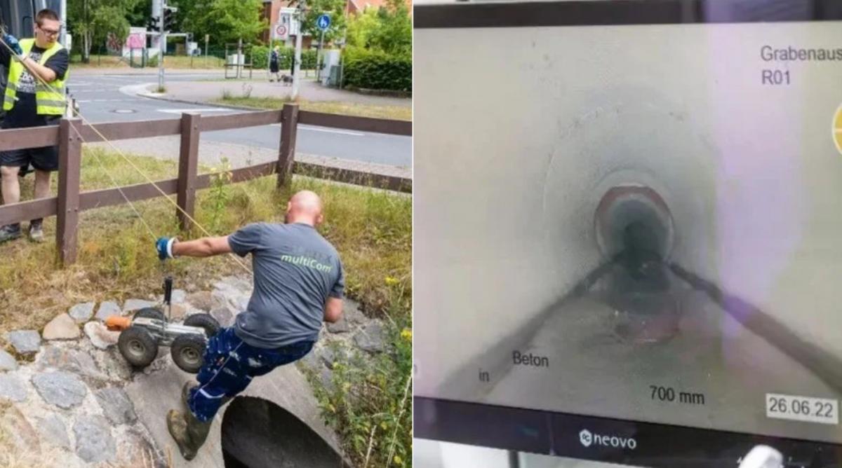Inspeccionaron el desagüe con un robot para entender el camino que recorrió el chico