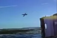 Un video de seguridad muestra el momento previo de la caída del avión sanitario en Tierra del Fuego