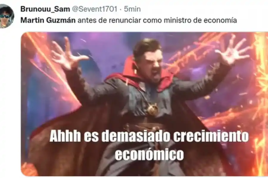 Memes en Twitter por la renuncia de Martín Guzmán