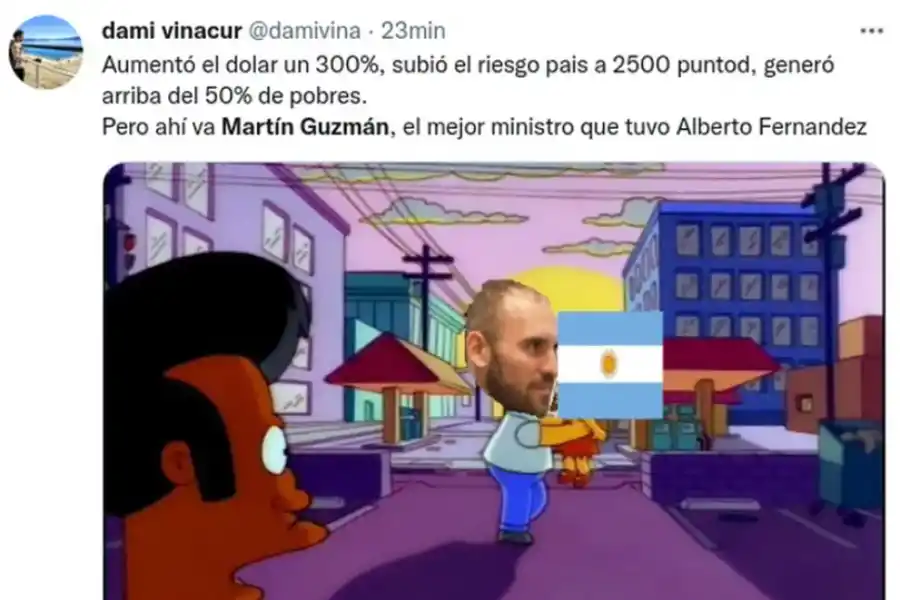 Memes en Twitter por la renuncia de Martín Guzmán