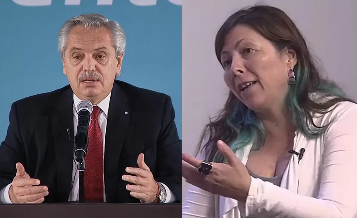 El presidente Alberto Fernández y Silvina Batakis, futura ministra de Economía.