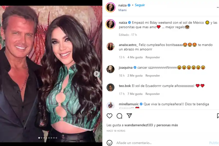 Luis Miguel se fotografió con unas fans en un restaurante de Miami