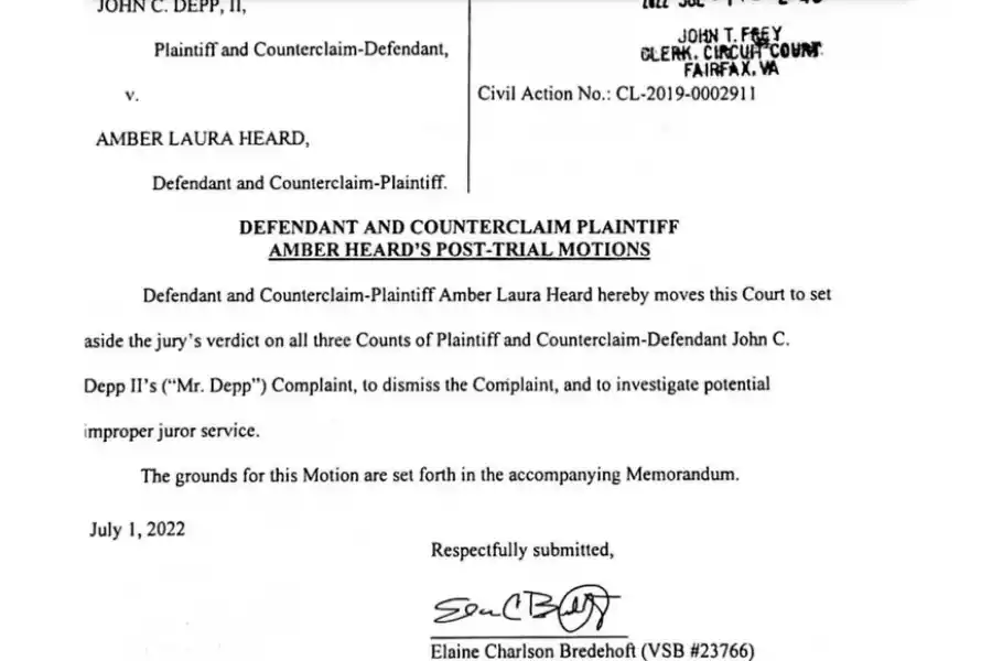 La abogada de Amber Heard solicitó que se anule la sentencia contra la actriz