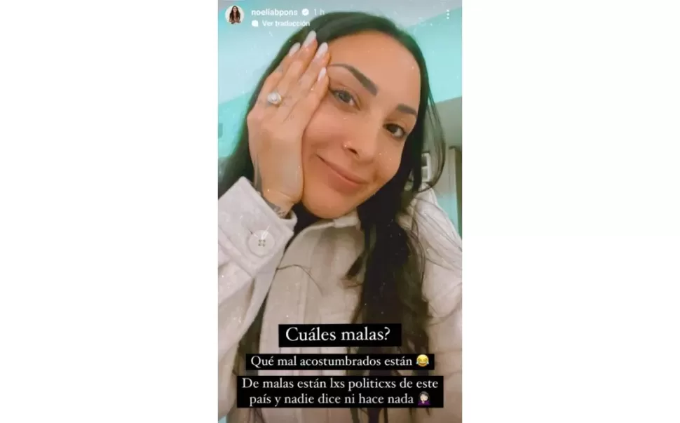 Los posteos de Noelia Pons.