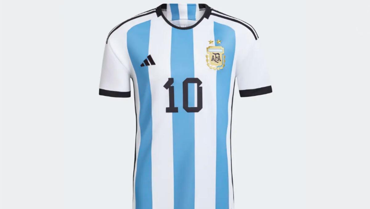 Así es la nueva camiseta que usará la Selección Argentina en Qatar 2022