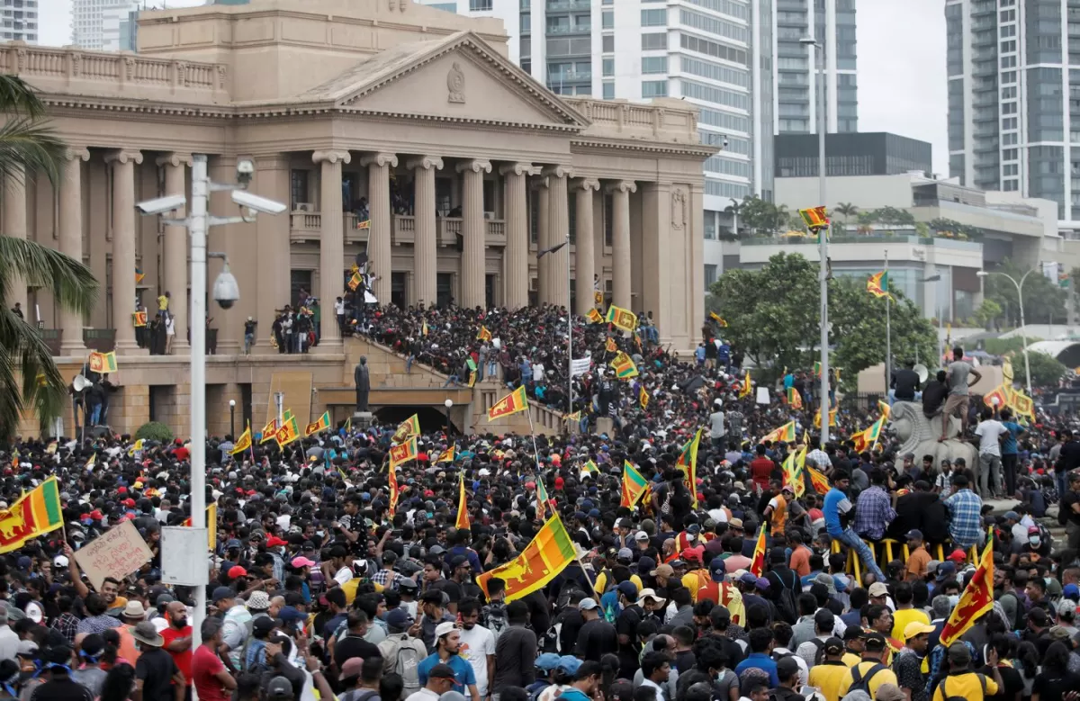 Protestas en Sri Lanka. Reuters