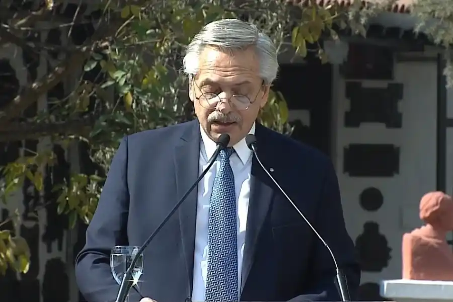 DESDE LA CASA HISTÓRICA. Alberto Fernández brindó un discurso por el Día de la Independencia (Captura de Video)