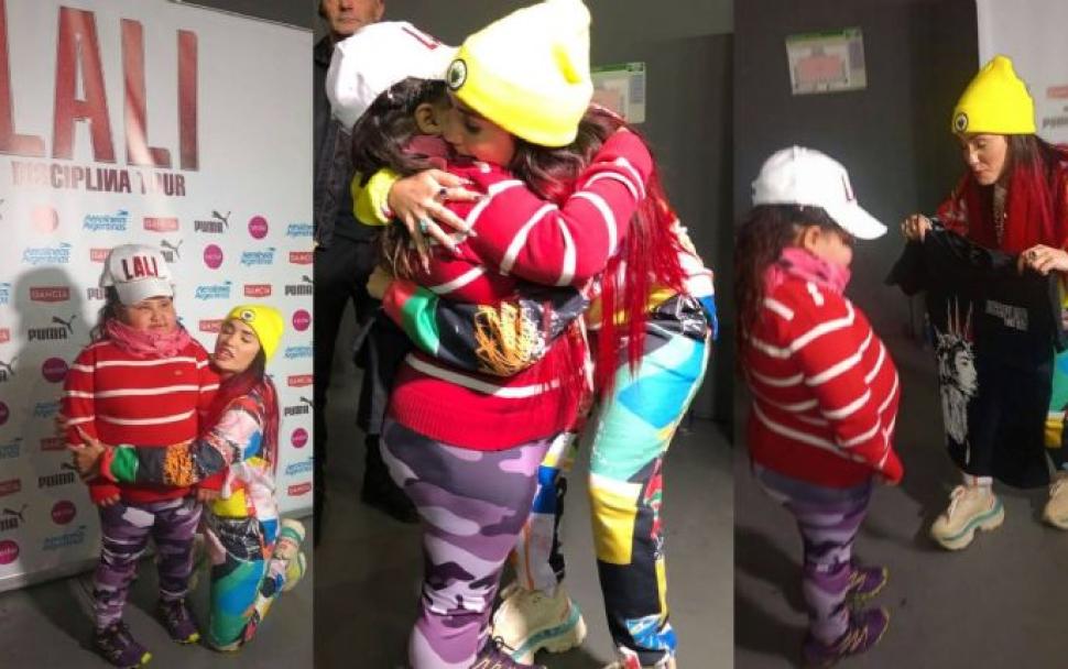 Lali y Agustina en la previa del show en Mendoza.