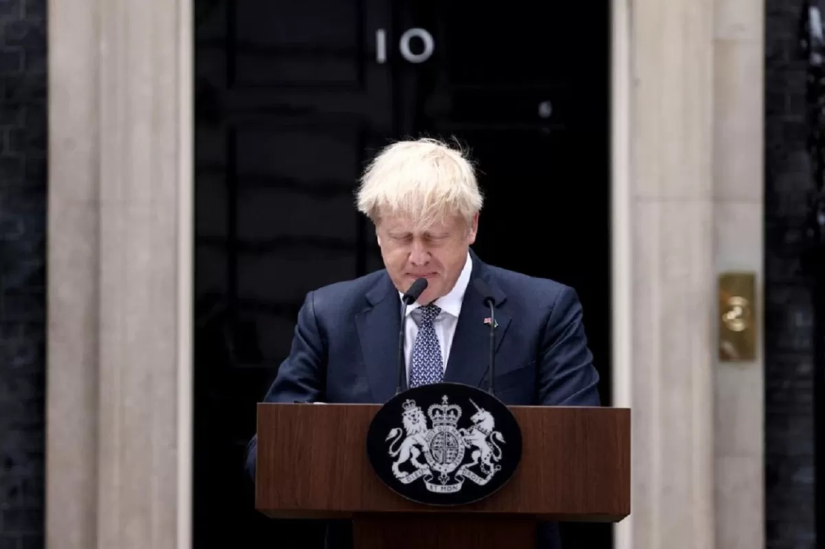Boris Johnson renunció como primer ministro británico. Foto de Reuters