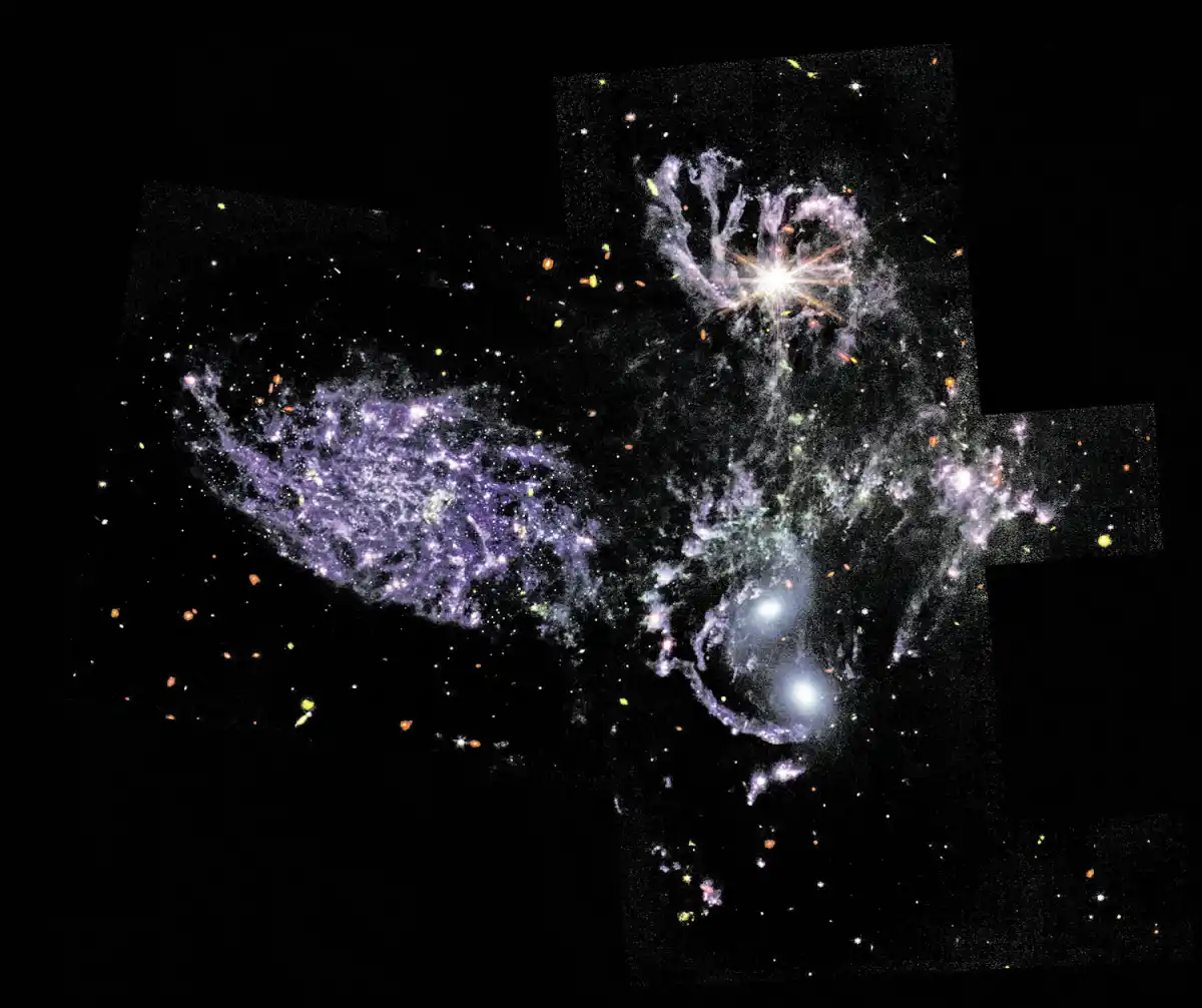 CINCO GALAXIAS. Una toma del “quinteto de Stephan” da información sobre el pasado del universo y de las galaxias.