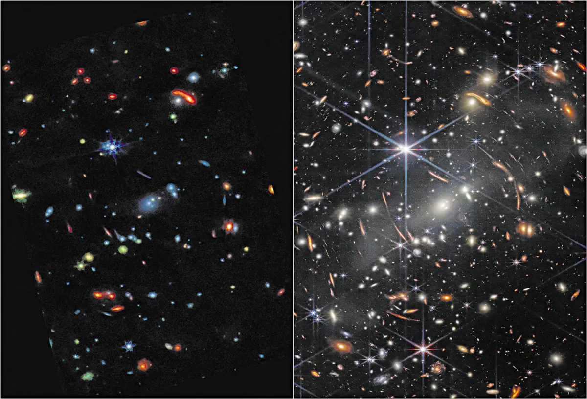 PORCIÓN. La primera foto del James Webb, una parte del universo.