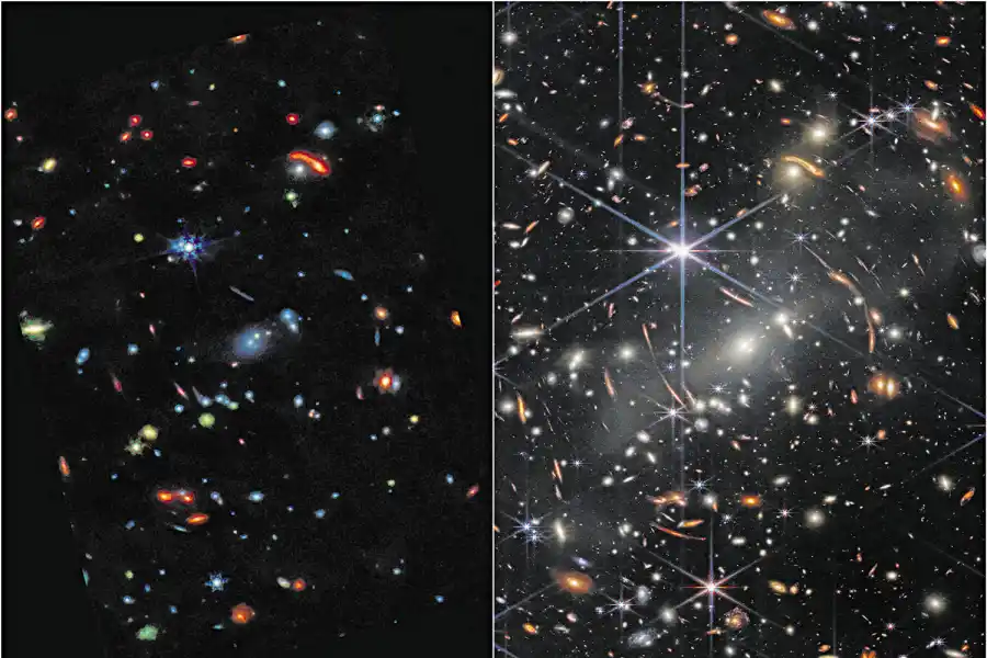 PORCIÓN. La primera foto del James Webb, una parte del universo.