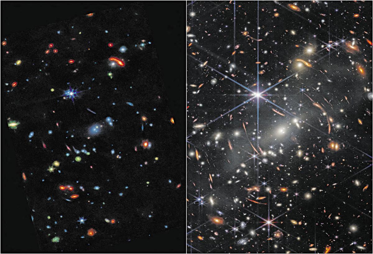 PORCIÓN. La primera foto del James Webb, una parte del universo.