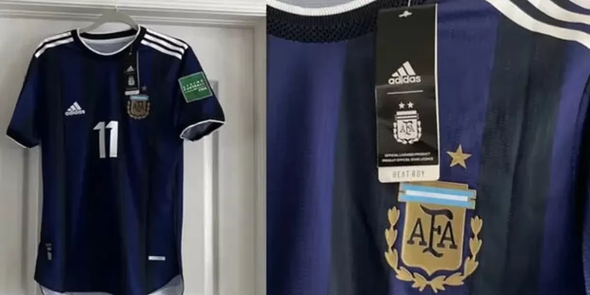 Así sería la camiseta suplente de la Selección argentina para Qatar 2022