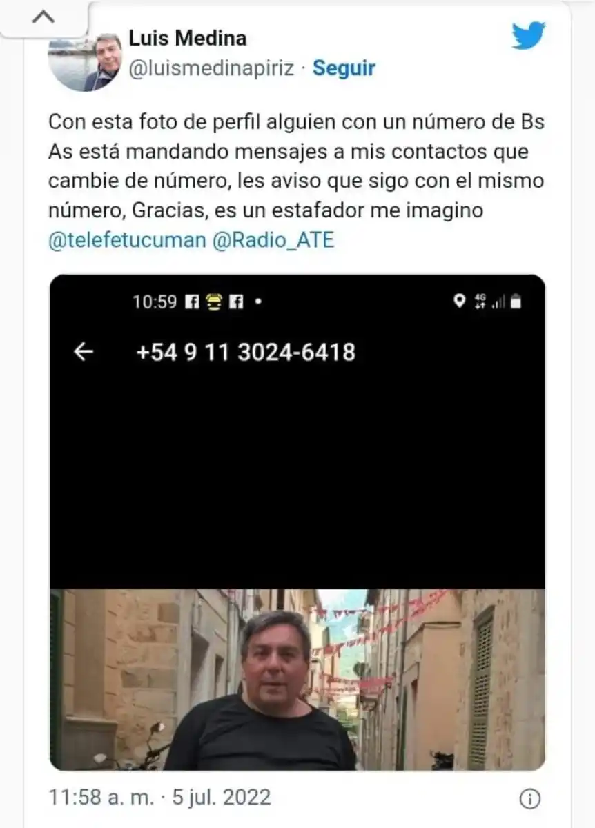 Robo de cuenta de WhatsApp.