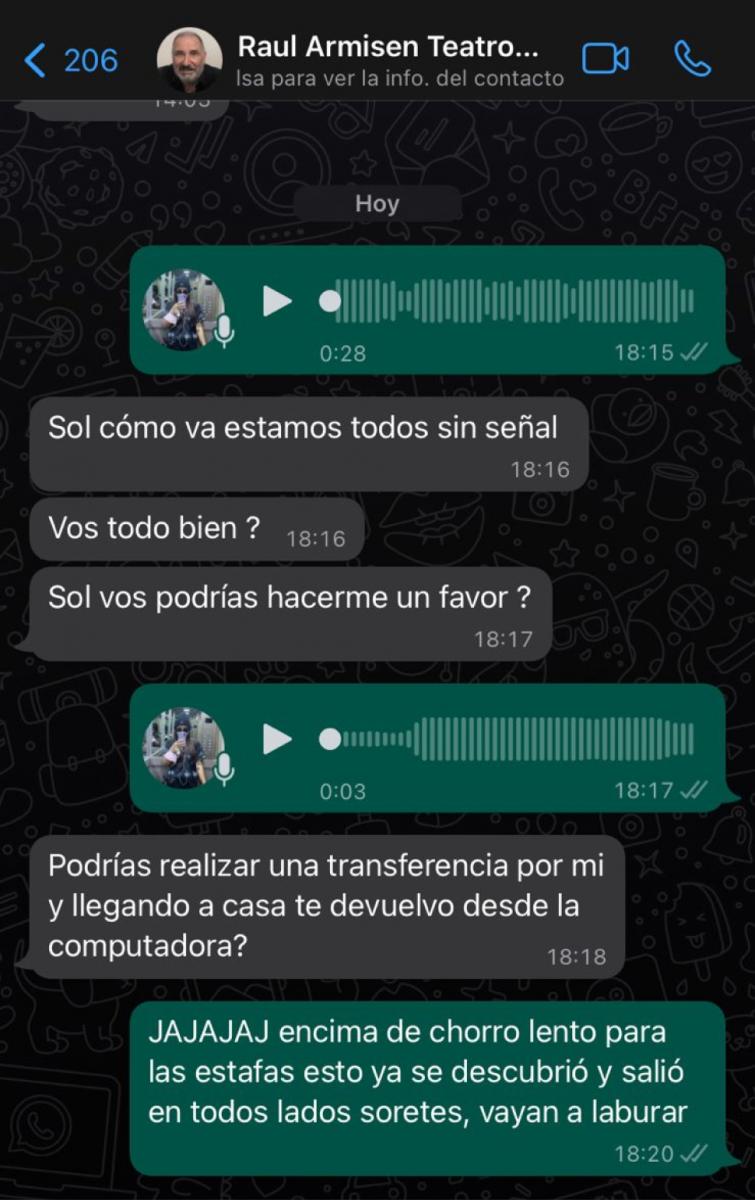 Las Estafas Sin Fin Venta Falsa De Dólares A Buen Precio Y Robo De Cuentas De Whatsapp 9984