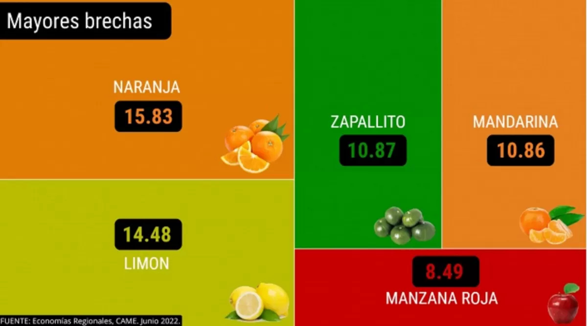 El consumidor pagó $ 3,7 por cada $ 1 que recibió el productor por los agroalimentos
