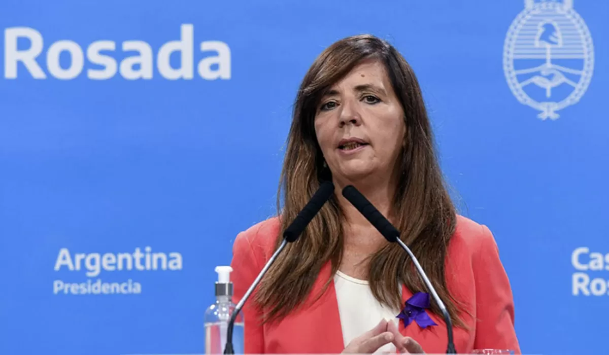 CRÍTICA. La vocera de Casa Rosada, Gabriela Ceruti, reprochó a los periodistas por pretender instalar la posibilidad de la renuncia del presidente, Alberto Fernández.