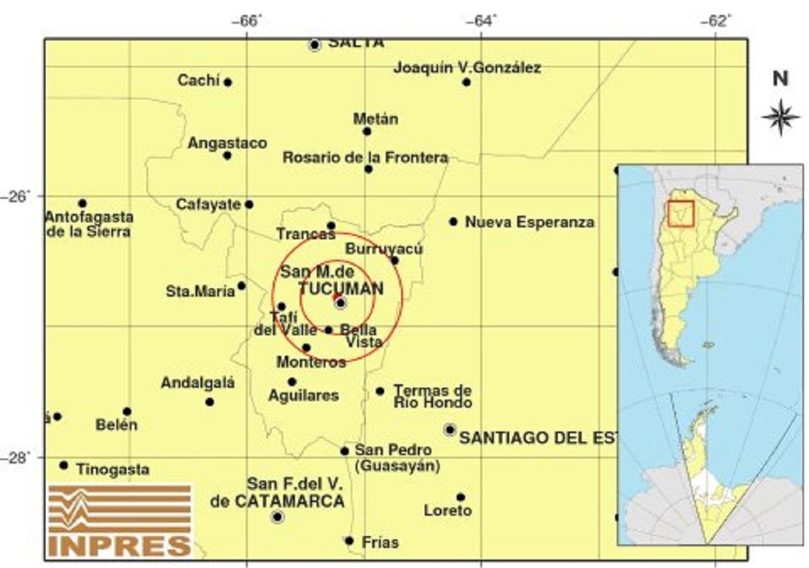 Un leve temblor se sintió en Tucumán durante la mañana