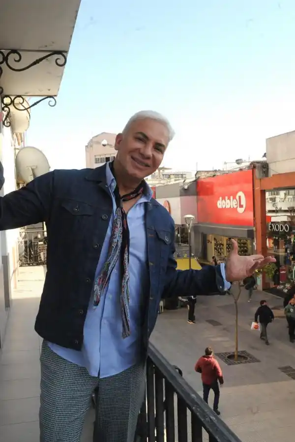 EN EL BALCÓN. Mendoza, en visita de prensa en LA GACETA. 