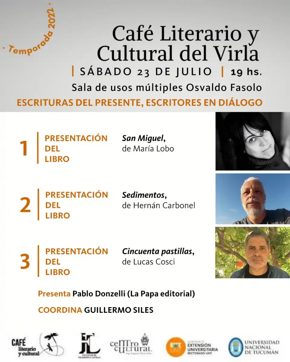 Se viene un café literario del Virla atípico