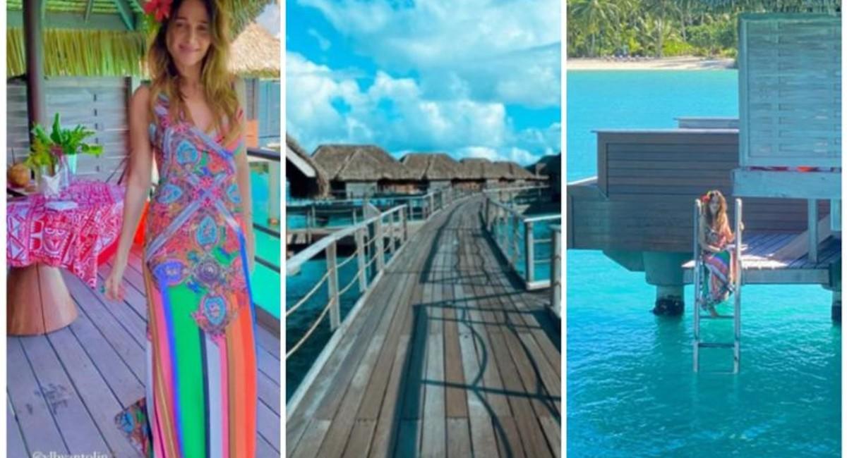 Las paradisíacas vacaciones de Verónica Lozano en la Polinesia