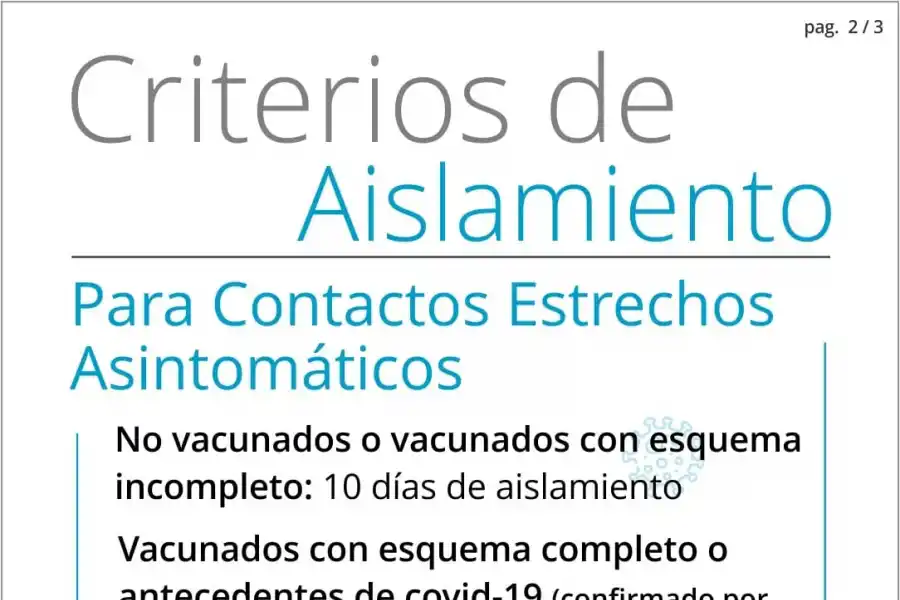 Cuáles son los criterios de aislamiento en Tucumán si diste positivo para covid-19
