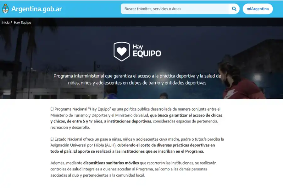 Programa Hay Equipo