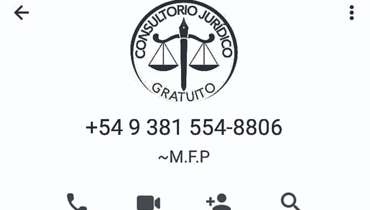 FALSO II. El contacto con el que los chantajistas mienten que son defensores oficiales. 