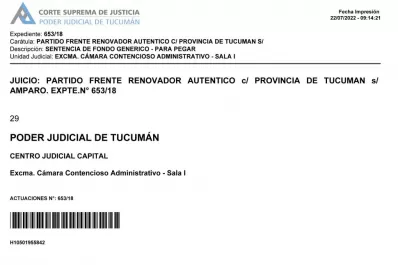 Alertan que hay dos versiones distintas del fallo que permitió anticipar los comicios en 2019