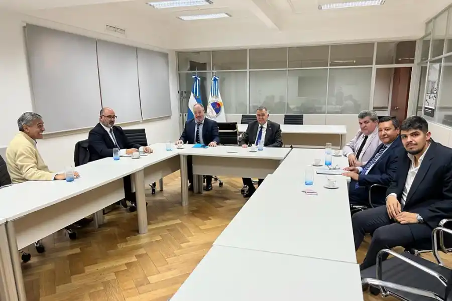 EN BUENOS AIRES. Jaldo expuso los avances de la obra de la cárcel de Benjamín Paz. Foto de Comunicación Pública