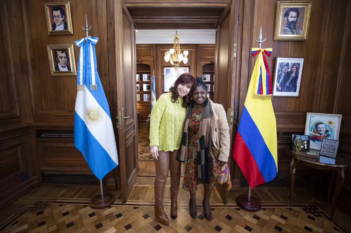 Cristina Kirchner se reunió con la vicepresidenta electa de Colombia, Francia Márquez