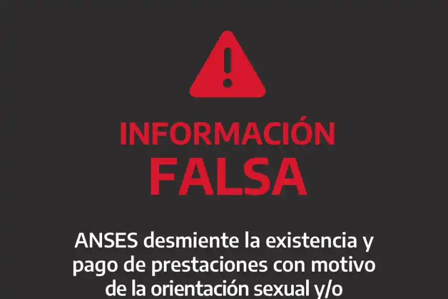 La imagen que publicó Anses ante las dudas que generó el programa Acompañar.