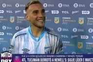 Atlético puntero: Tesuri relató su gol y contó por qué pateó antes de llegar al área