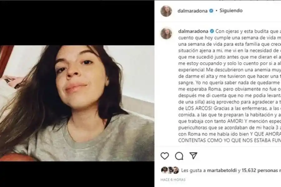 Posteo de Instagram.