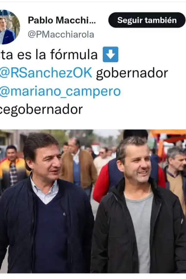 El tuit del secretario de Gobierno de la Municipalidad de Yerba Buena.