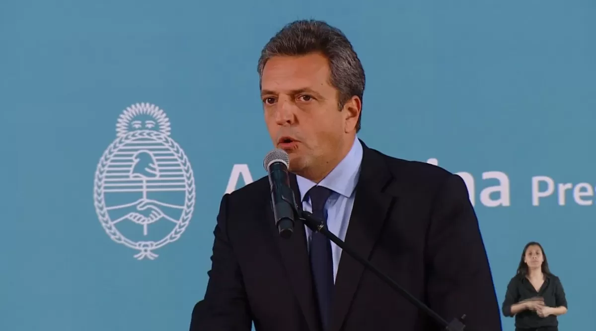 LA JURA. Sergio Massa asumió como ministro de Economía.
