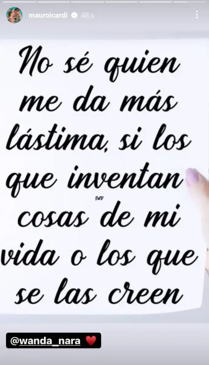 “Inventan cosas de mi vida”: Mauro Icardi desmintió su separación de Wanda Nara