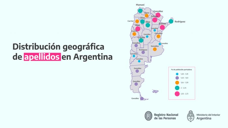 Relevaron los apellidos más predominantes por provincia: cuál prevalece en Tucumán