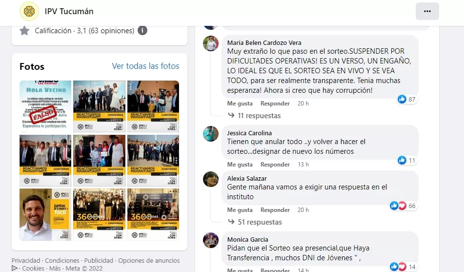 Protesta fuera del Instituto de la Vivienda por el fallido sorteo de casas: Que sea transparente