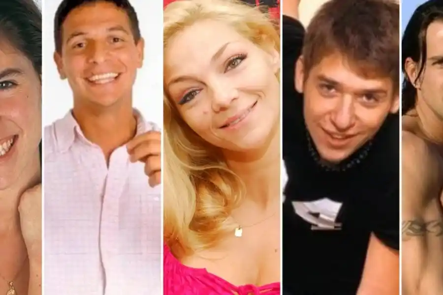 Daniela Ballester, Marcelo Corazza, Tamara Paganini, Gastón Trezeguet y Santiago Almeyda.