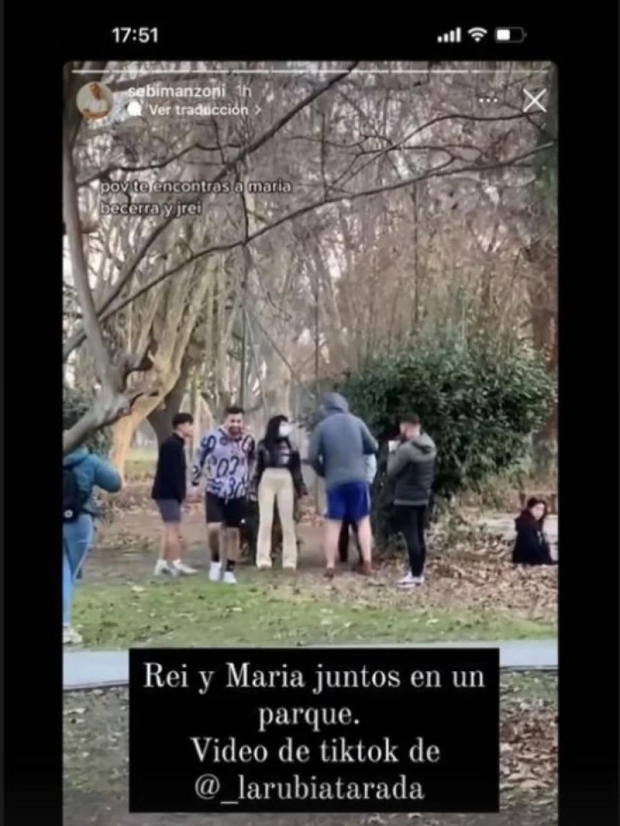 El video donde se los ve juntos en un parque.