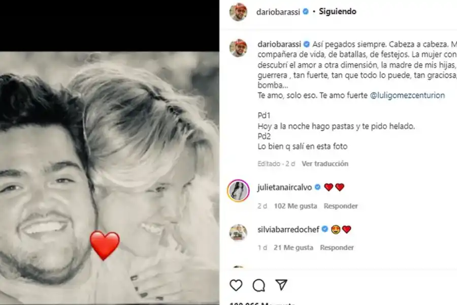 Nació Inés, la segunda hijita de Darío Barassi y su esposa Lucía